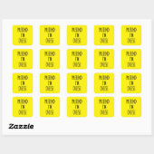 Doe alsof ik een kaas ben - grappig kostuum vierkante sticker (Vel)
