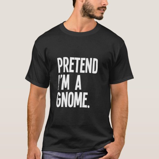Doe alsof ik een kabouter ben Grappig Halloween-fe T-shirt (Voorkant)