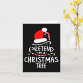 Doe alsof ik een kerstboom ben Easy Fun kostuum Kaart (Gele Bloem)
