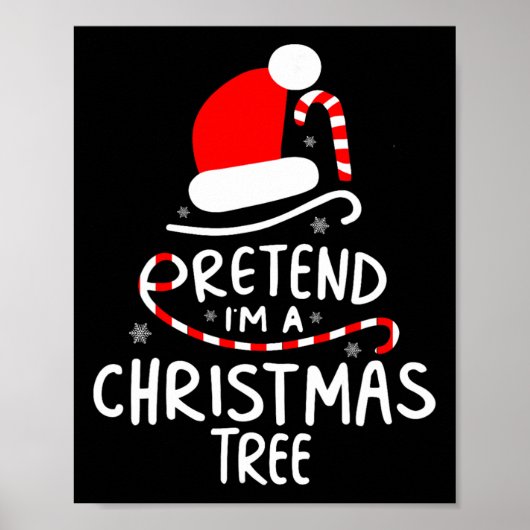 Doe alsof ik een kerstboom ben Easy Fun kostuum Poster (Voorkant)