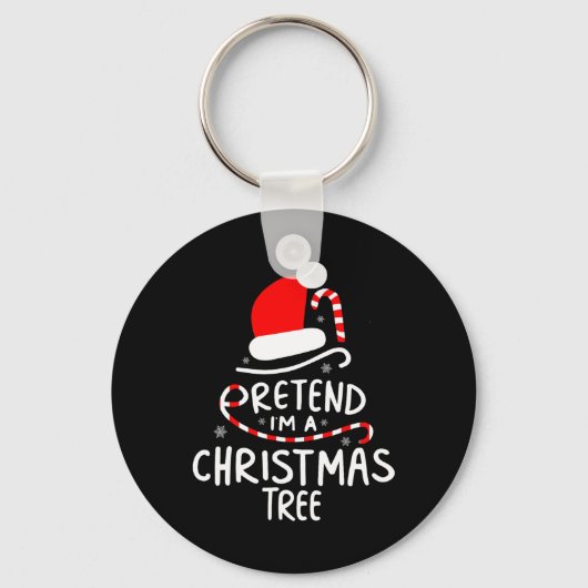 Doe alsof ik een kerstboom ben Easy Fun kostuum Sleutelhanger (Voorkant)