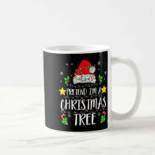 Doe alsof ik een kerstboom ben Grappige kerst kost Koffiemok