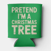 Doe alsof ik een kerstboom kerstkostuum ben blikjeskoeler (Voorkant)