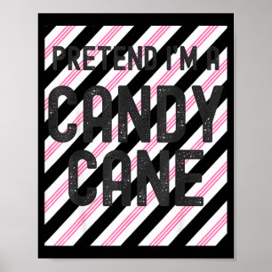 Doe alsof ik een kerstman pyjama halloween ben poster