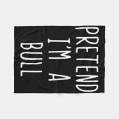 Doe alsof ik een kostuum ben Halloween grappige lu Fleece Deken (Voorkant (Horizontaal))