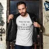 Doe alsof ik een krantengrappig Halloween kostuum  Tri-Blend Shirt