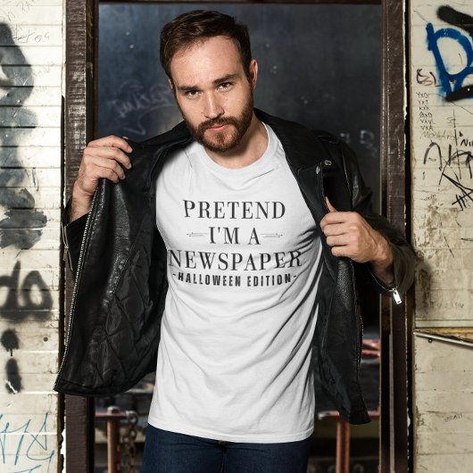 Doe alsof ik een krantengrappig Halloween kostuum  Tri-Blend Shirt