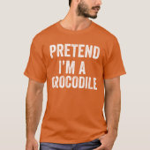 Doe alsof ik een krokodil ben grappig Halloween ko T-shirt (Voorkant)