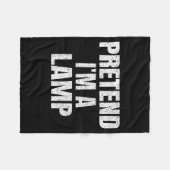 Doe alsof ik een Lamp Familie Groep Lui Gemakkelij Fleece Deken (Voorkant (Horizontaal))