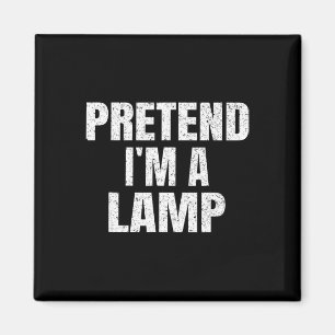 Doe alsof ik een Lamp Family Group Lazy Easy Hallo Magneet