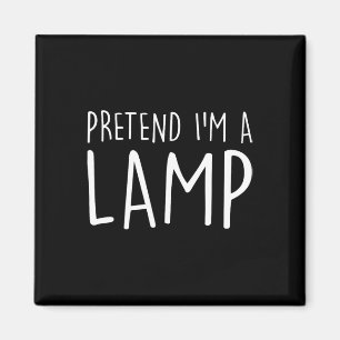 Doe alsof ik een Lamp Family Group Lazy Easy Hallo Magneet