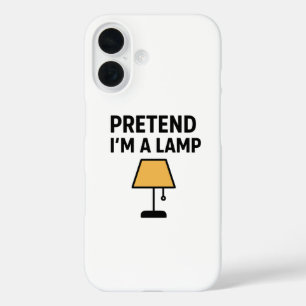 Doe alsof ik een lamp minimalist glimlicht telefoo iPhone 16 hoesje