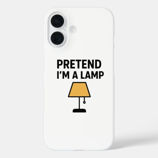 Doe alsof ik een lamp minimalist glimlicht telefoo Case-Mate iPhone case (Achterkant)