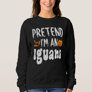 Doe alsof ik een leguaan ben Halloween kostuumfees Trui
