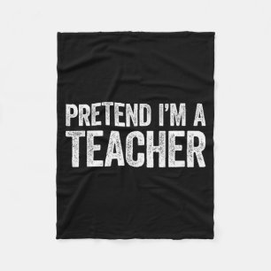 Doe alsof ik een leraren-shirt draag voor volwasse fleece deken