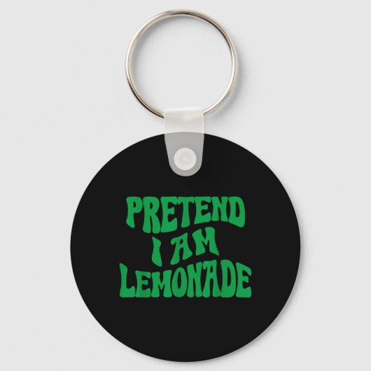 Doe alsof ik een limonade grappige luie Halloween Sleutelhanger (Voorkant)
