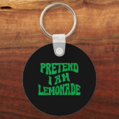Doe alsof ik een limonade grappige luie Halloween Sleutelhanger (Voorkant)