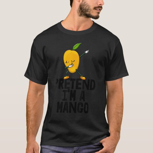 Doe alsof ik een mango ben Dabbing Funny Mango Fru T-shirt (Voorkant)