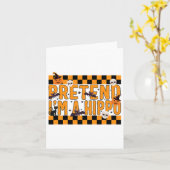 Doe alsof ik een nijlpaard kostuum grappig luie Ha Kaart (Gele Bloem)