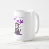 Doe alsof ik een ninja ben - grappig Halloween kos Koffiemok (Voorkant rechts)