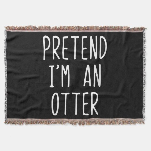 Doe alsof ik een otterkostuum ben Halloween Lazy E Deken (Voorkant)