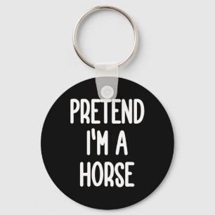 Doe alsof ik een paardenkostuum ben sleutelhanger