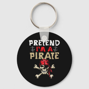 Doe alsof ik een piraat ben - Grappig piraat Hallo Sleutelhanger