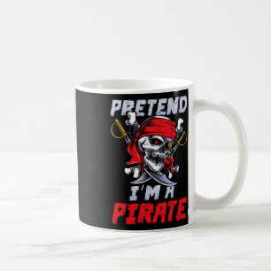 Doe alsof ik een piraat kostuum feestje leuk Hallo Koffiemok