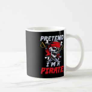 Doe alsof ik een piraat kostuum feestje leuk Hallo Koffiemok