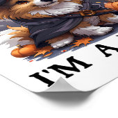 Doe alsof ik een piraat Shetland Sheepdog ben Hall Poster (Hoek)