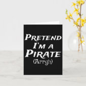 Doe alsof ik een piratenpartij kostuum Halloween b Kaart (Gele Bloem)