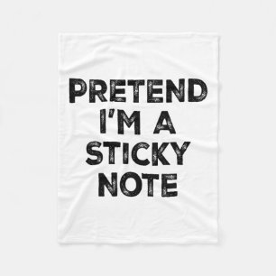 Doe alsof ik een plakkerige notitie ben Lazy Hallo Fleece Deken