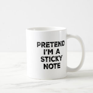 Doe alsof ik een plakkerige notitie ben Lazy Hallo Koffiemok