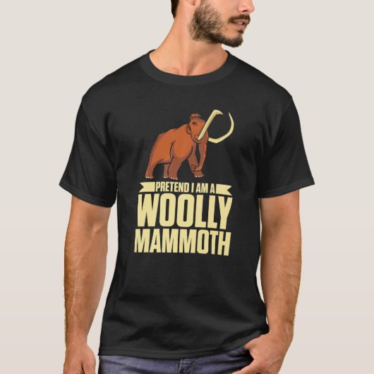 Doe alsof ik een pooly Mammoth Prehistorische Love T-shirt (Voorkant)