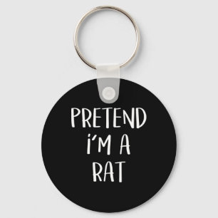 Doe alsof ik een rat kostuum feestje grappige Hall Sleutelhanger