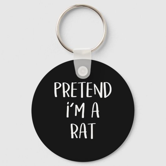 Doe alsof ik een rat kostuum feestje grappige Hall Sleutelhanger (Voorkant)
