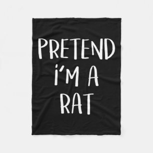 Doe alsof ik een rat kostuum party leuk Halloween Fleece Deken