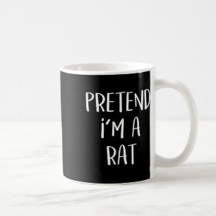 Doe alsof ik een rat kostuum party leuk Halloween Koffiemok
