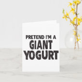 Doe alsof ik een reusachtige yoghurt ben - makkeli kaart (Gele Bloem)