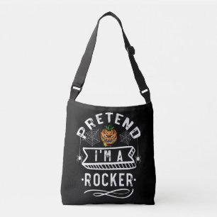Doe alsof ik een rocker grappige Halloween kostuum Crossbody Tas