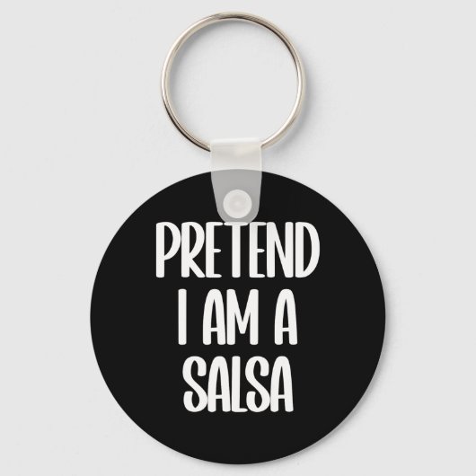 Doe alsof ik een Salsa Halloween kostuum ben Sleutelhanger (Voorkant)