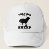 Doe alsof ik een schaap ben... trucker pet (Voorkant)