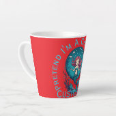Doe alsof ik een Schattigee zeemeermin ben Thunder Latte Mok (Linkerhoek)