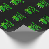 Doe alsof ik een schildpad ben Halloween kerstkost Cadeaupapier (Hoek)