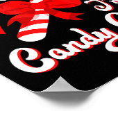 Doe alsof ik een Snoep Candy Cane Crew Santa Chris Poster (Hoek)