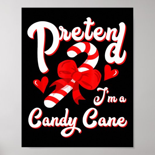Doe alsof ik een Snoep Candy Cane Crew Santa Chris Poster (Voorkant)