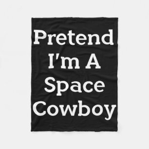 Doe alsof ik een Space Cowboy kostuum plezier Hall Fleece Deken