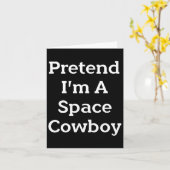 Doe alsof ik een Space Cowboy kostuum plezier Hall Kaart (Gele Bloem)