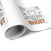 Doe alsof ik een spook ben Schattig Halloween Cadeaupapier (Rol Hoek)