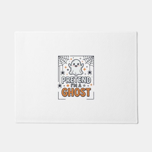 Doe alsof ik een spook ben Schattig Halloween Deurmat (Voorkant)